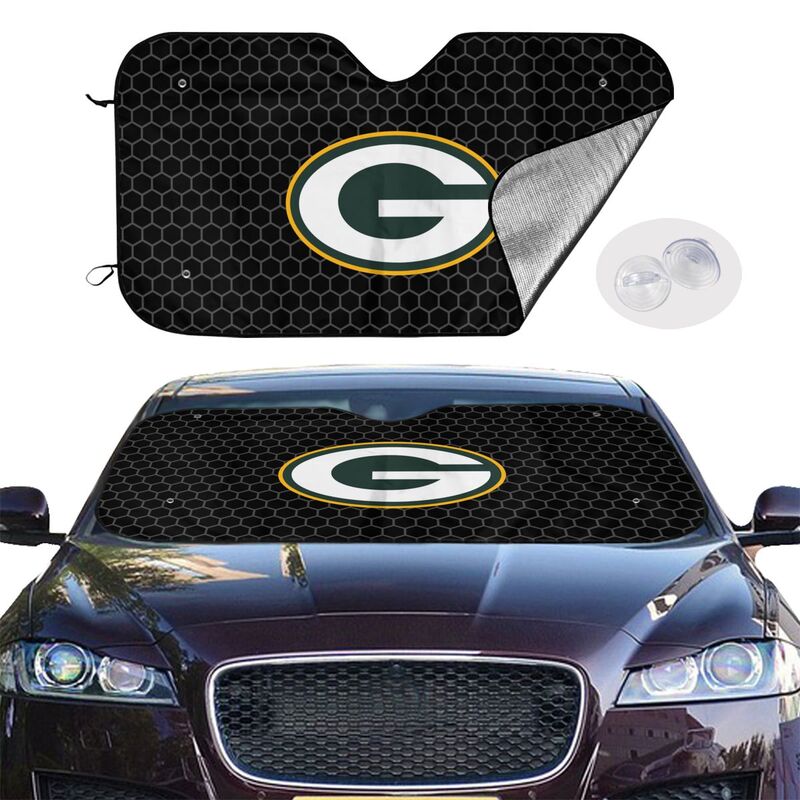 Green Bay Packers 2 Printed is suitable front Car windshield sunshades Car windshield sunshades