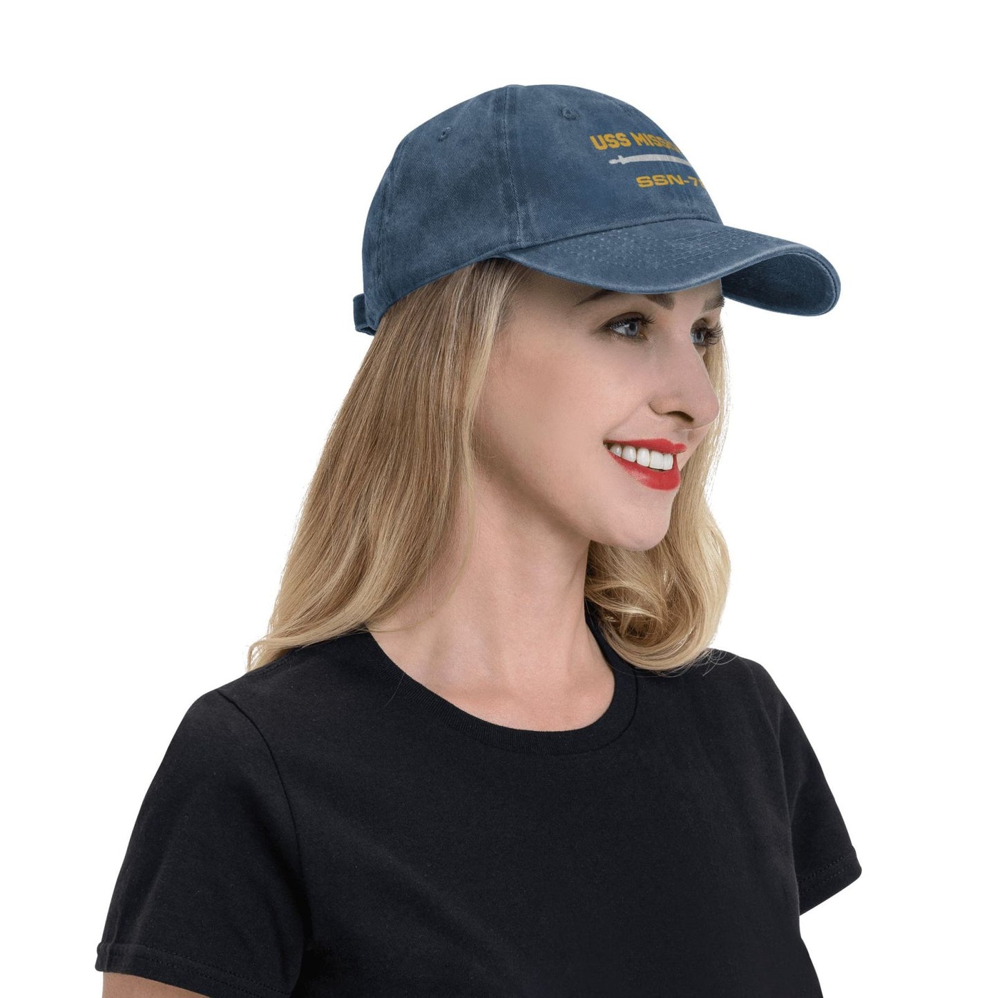 USS Mississippi SSN-782 Printed unisex baseball cap adjustable cap veteran gift