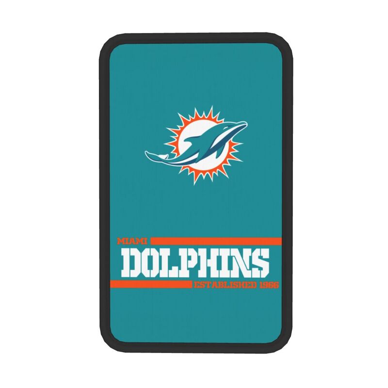 Miami Dolphins Printed car armrest box pad Protective pad