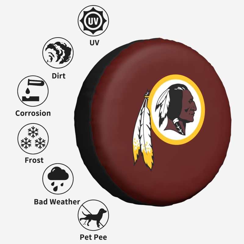 Washington Redskins Printing car tire covers waterproof car tire covers