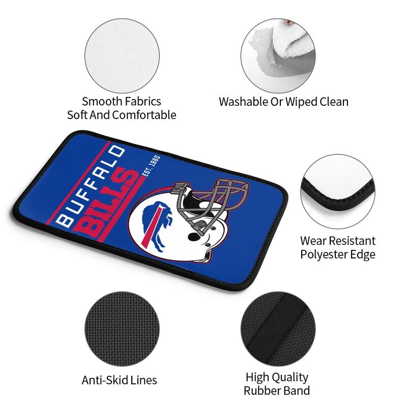 Buffalo Bills Print car armrest box cushion armrest protective cover