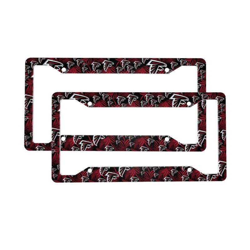 Atlanta Falcons Print Car license plate frame four hole license plate holder (one pair)