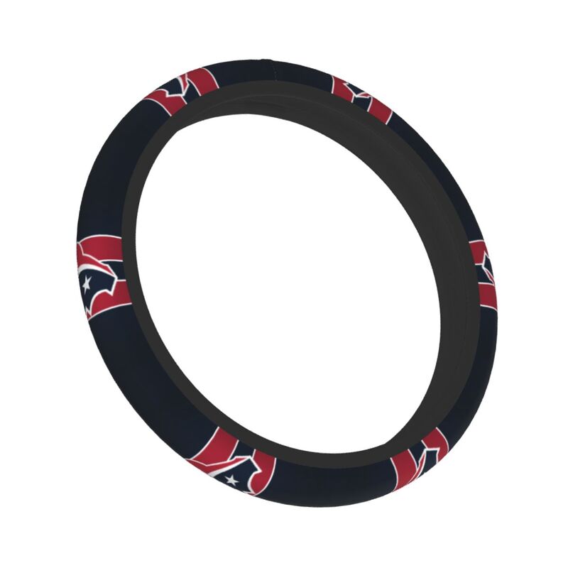 Houston Texans 2 Printed breathable elastic steering wheel cover anti slip cover