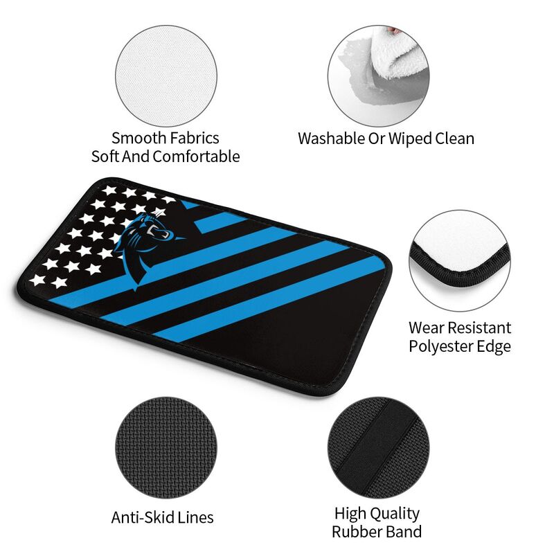 Carolina Panthers Printed car armrest box pad anti-abrasion pad