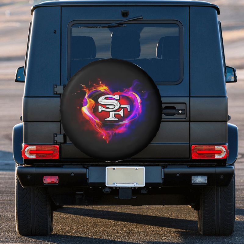 San Francisco 49ers printed car tire cover dustproof and waterproof tire cover