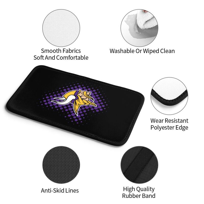 Minnesota Vikings Printed car armrest box cushion armrest protective cover