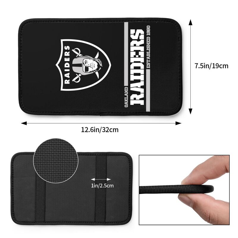 Las Vegas Raiders Printed car armrest box pad Protective pad