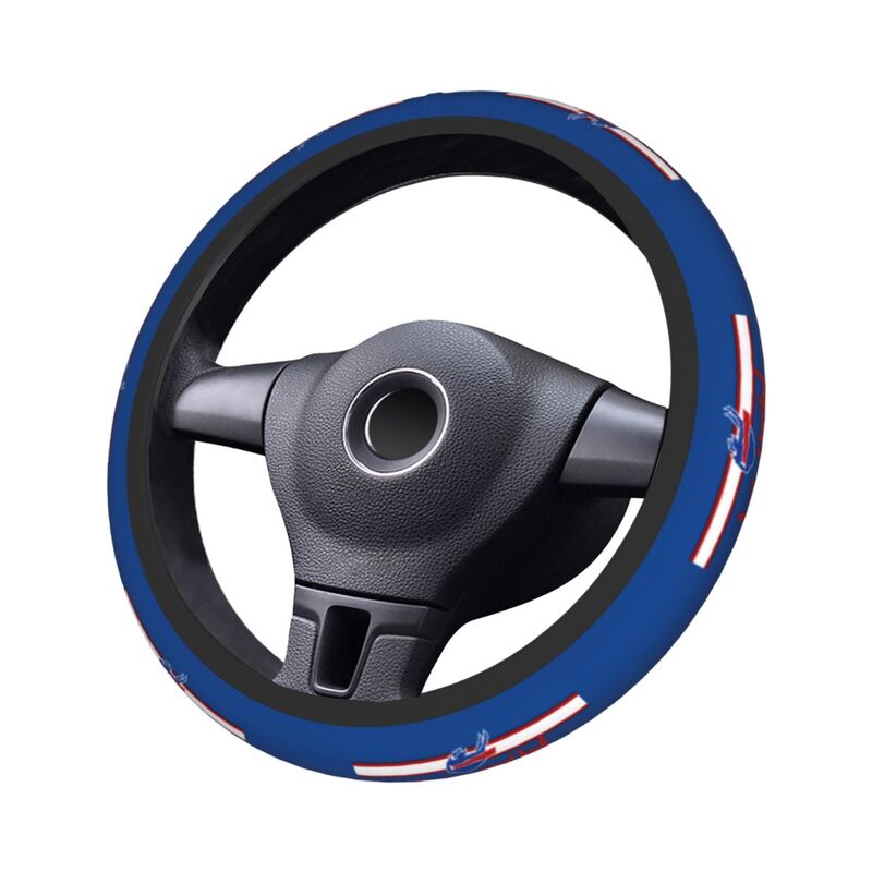 Buffalo Bills 3 Printed elastic steering wheel cover car steering wheel protective cover