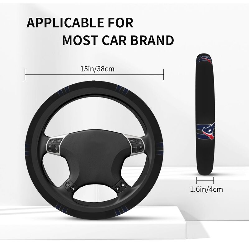 Houston Texans 1 Printed breathable elastic steering wheel cover
