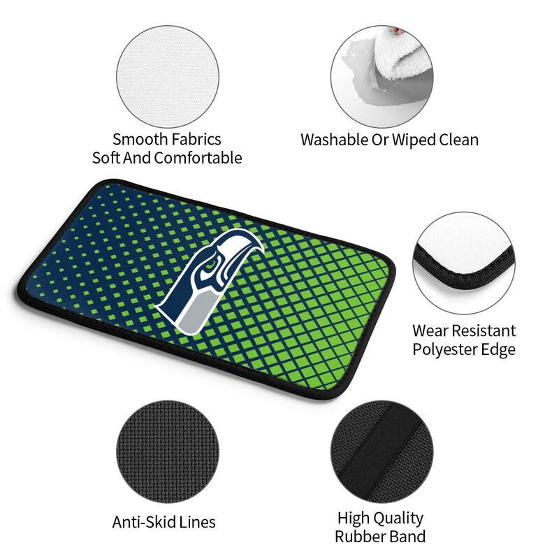 Seattle Seahawks Car handrail box cushion Personalized printed car armrest cover