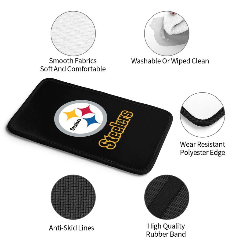 Pittsburgh Steelers Printing car armrest box protective pad