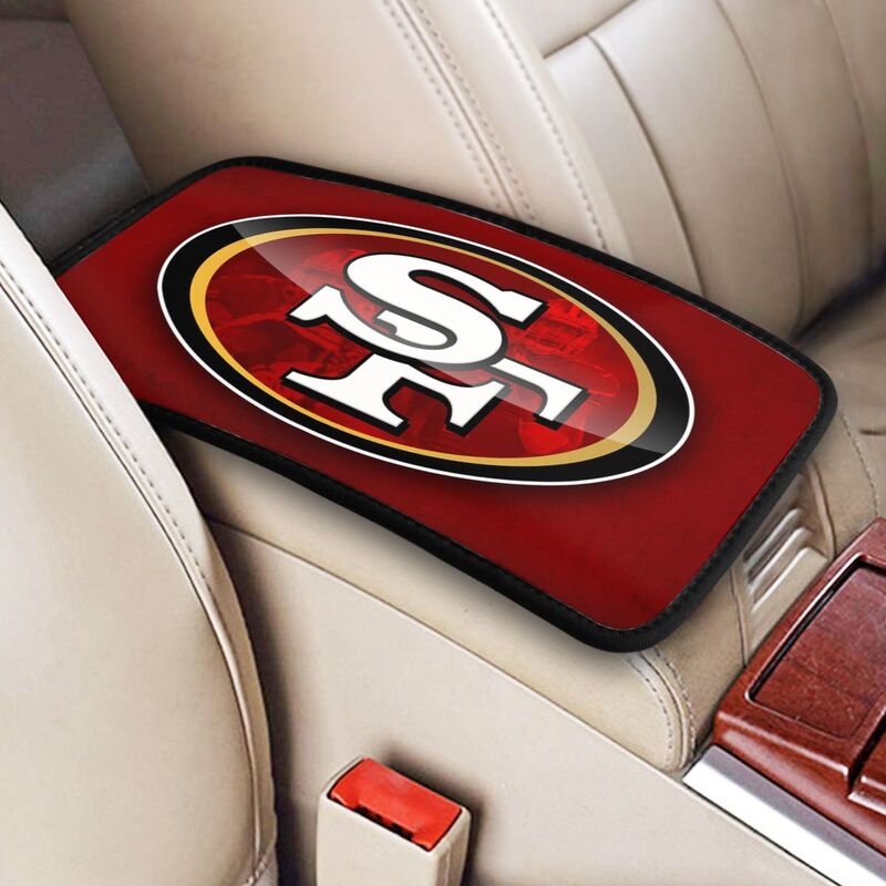 Car armrest box pad San Francisco 49ers 1 Printed central armrest box cushion protective pad