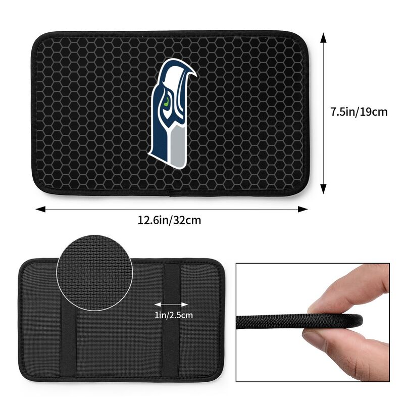 Seattle Seahawks Printed protective pad for car armrest box