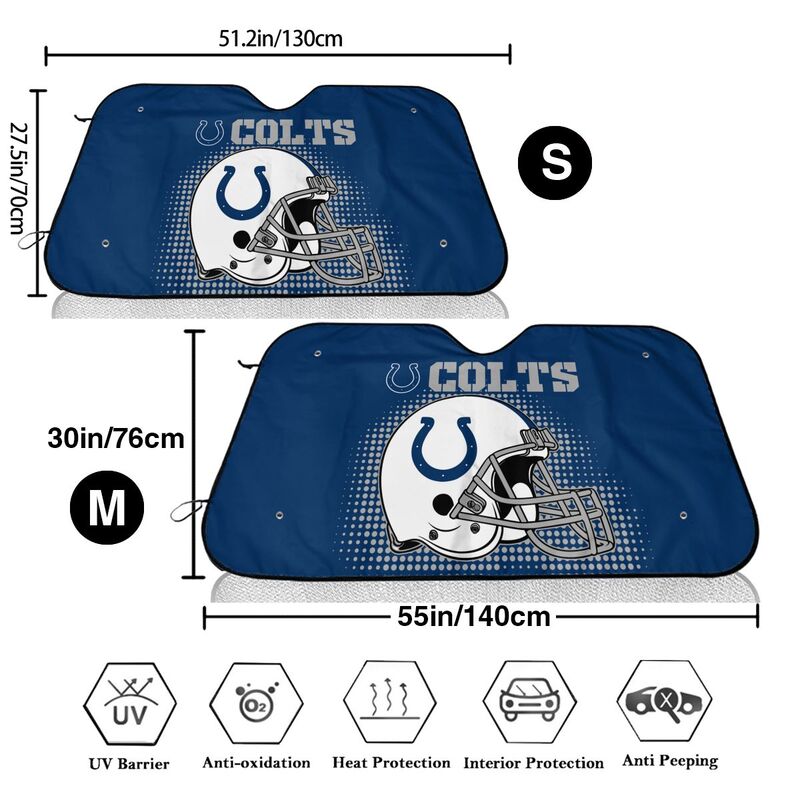 Indianapolis Colts Printing car front windshield sunshade car windshield sunshade multi size