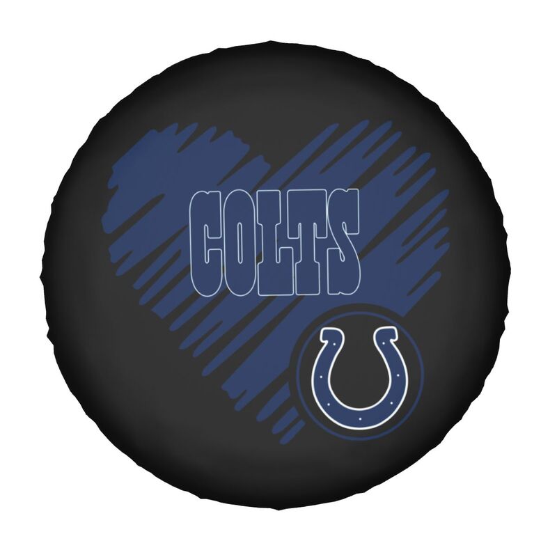 Indianapolis Colts Printed car spare tire dust protection cover tire protection cover