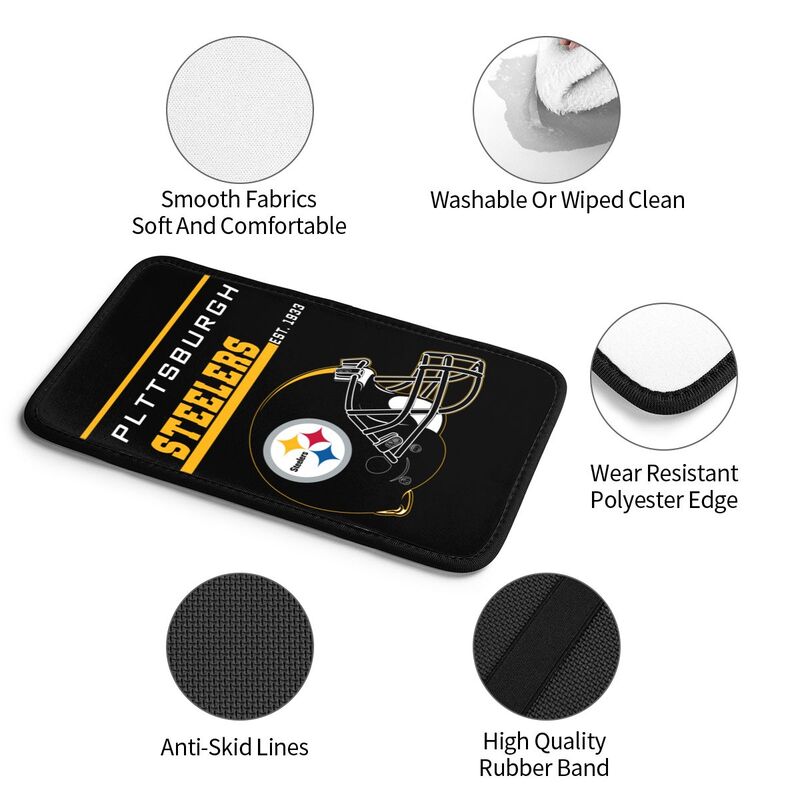 Pittsburgh Steelers Print car armrest box cushion armrest protective cover