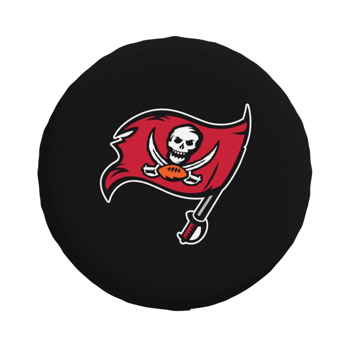 Tampa Bay Buccaneers Pumpkin Moon Halloween Printed Car Tire Cover Tire Dust Cover