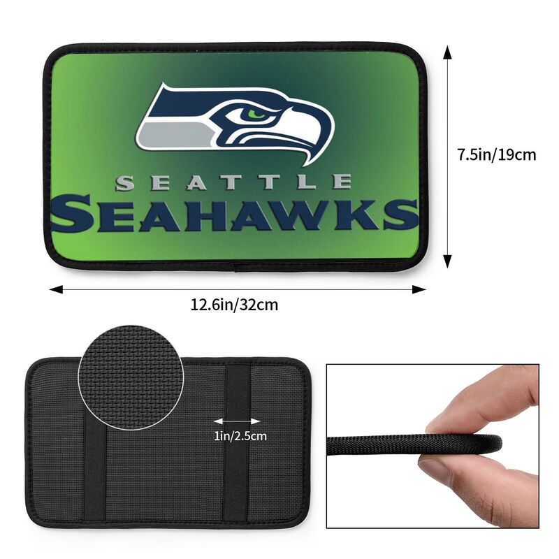 Seattle Seahawks2 Printed car armrest box pad anti-abrasion pad