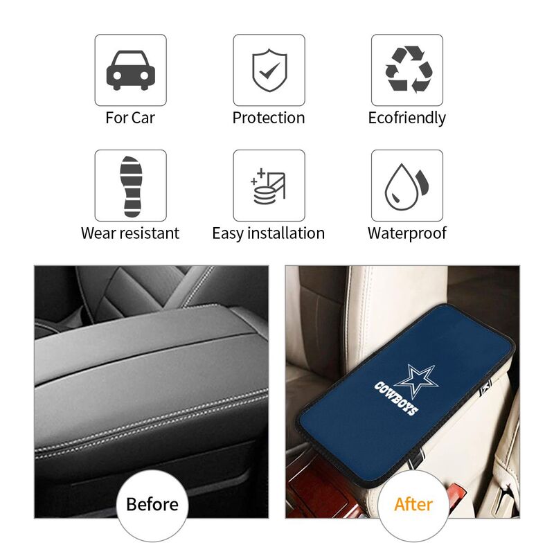Dallas Cowboys Protective pad for armrest box of printing vehicle