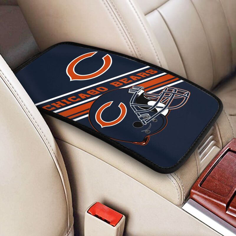 Chicago Bears Print armrest protective cover car armrest box cushion
