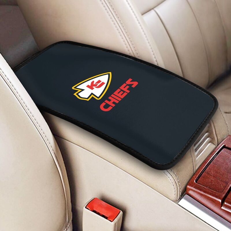 Kansas City Chiefs1 Printed car armrest box pad anti-abrasion pad