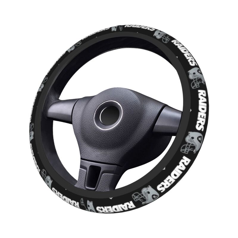 Las Vegas Raiders 1 Printed car protective cover elastic steering wheel cover