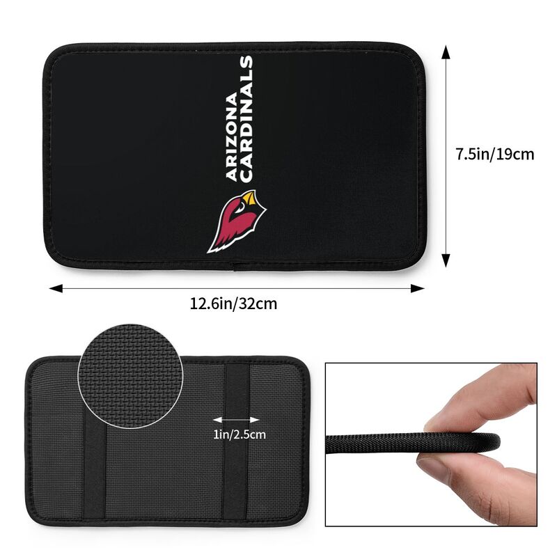 Arizona Cardinals Printed car center armrest box pad anti slip pad