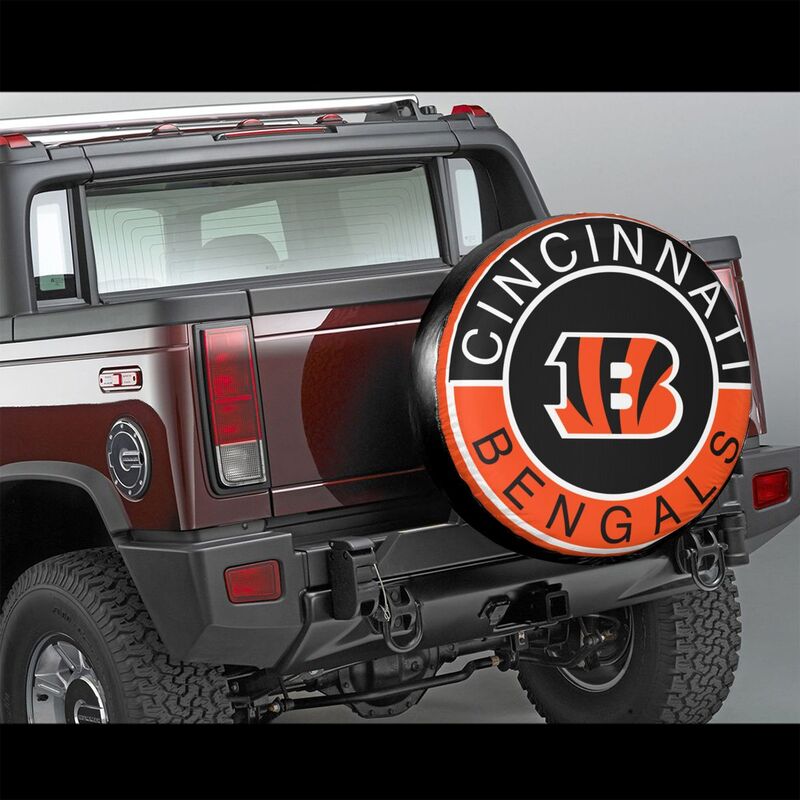 Cincinnati Bengals Printed tire protection cover car spare tire dust protection covers
