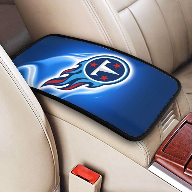 Car armrest box pad Tennessee Titans Printed central armrest box pad protective pad