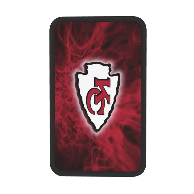 Car armrest box pad Kansas City Chiefs 5 Printed central armrest box cushion protective pad