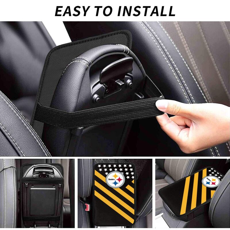 Pittsburgh Steelers Protective pad for armrest box of printing vehicle