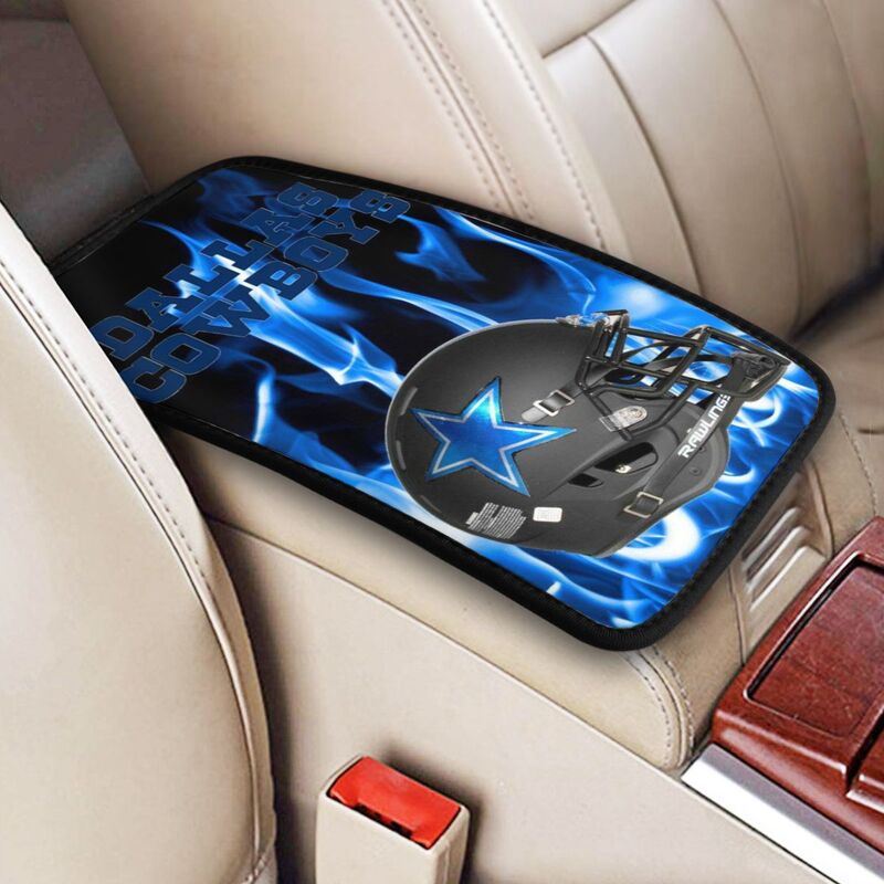 Car armrest box pad Dallas Cowboys 1 Printed central armrest box pad protective pad