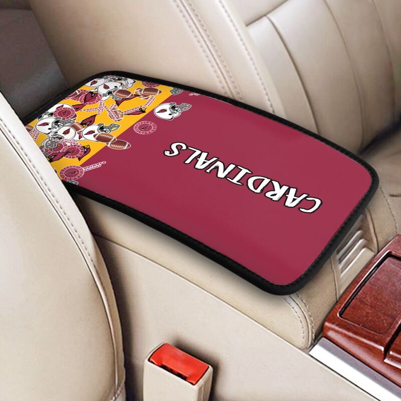 Arizona Cardinals print Car center console armrest pad car armrest protective cover