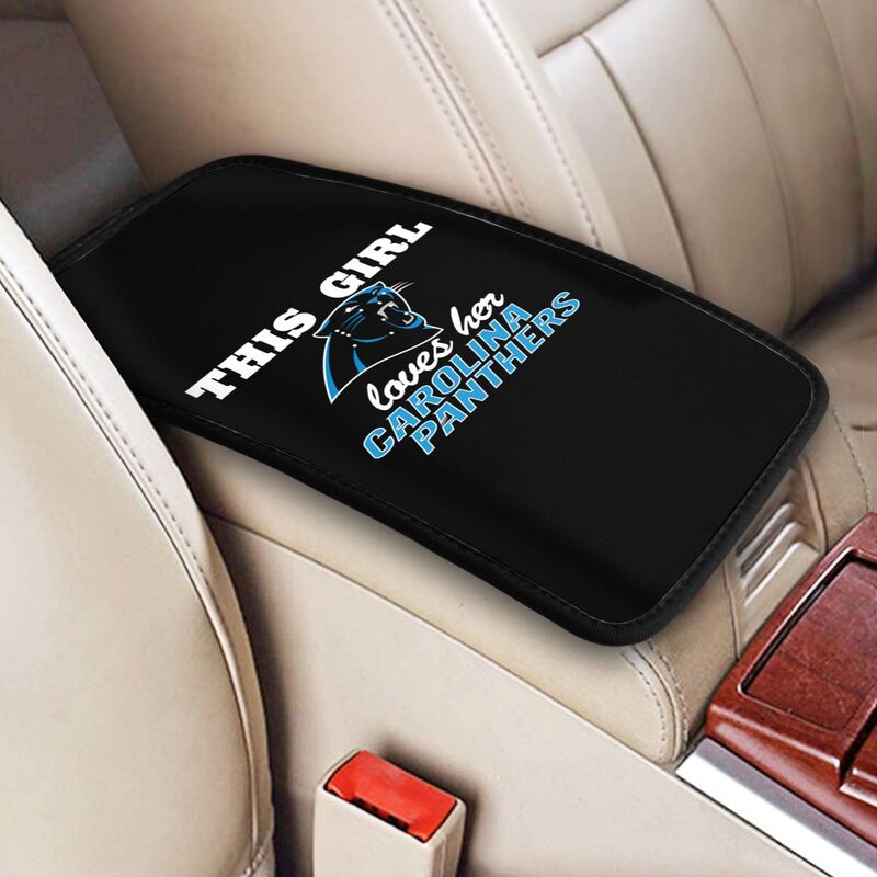 Carolina Panthers Printing car center console pad car armrest protective cover