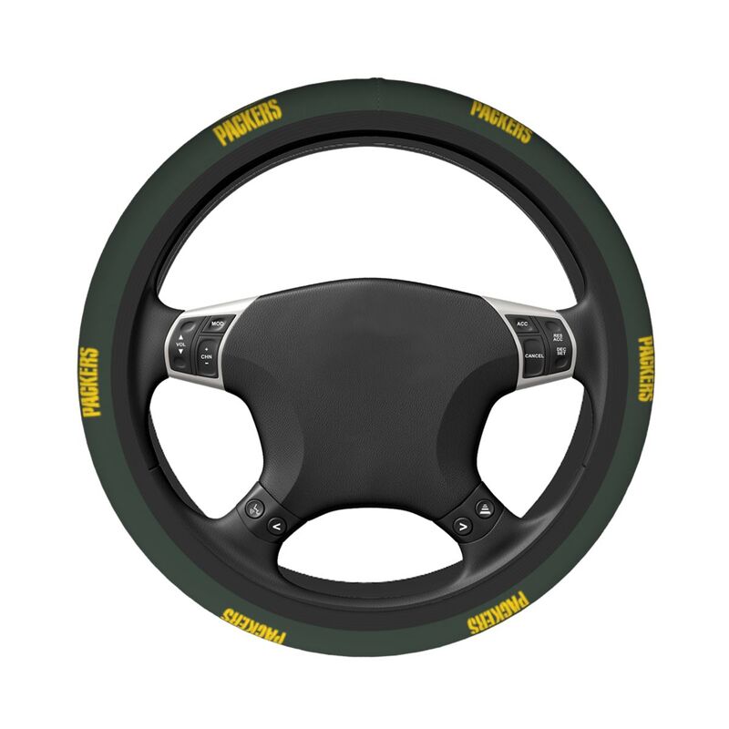 Green Bay Packers 5 Printed breathable elastic steering wheel cover anti slip cover