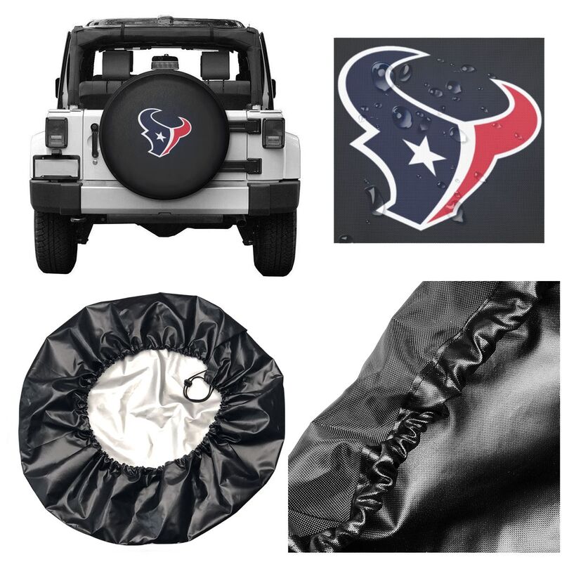 Houston Texans 3 Print tire protection covers car sunscreen tire protection covers