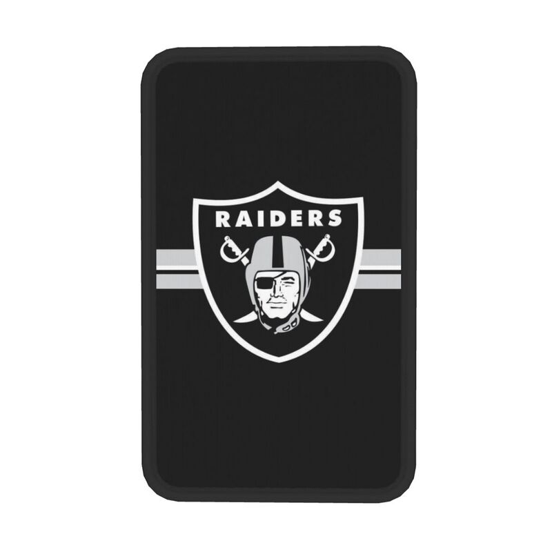 Car armrest box pad Las Vegas Raiders2 Printed central armrest box pad anti slip pad