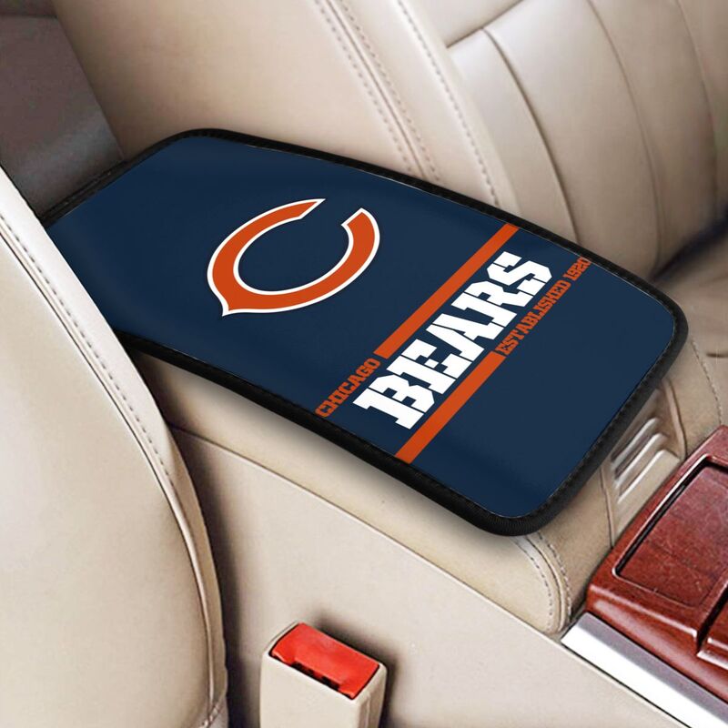 Chicago Bears Printed car armrest box pad Protective pad