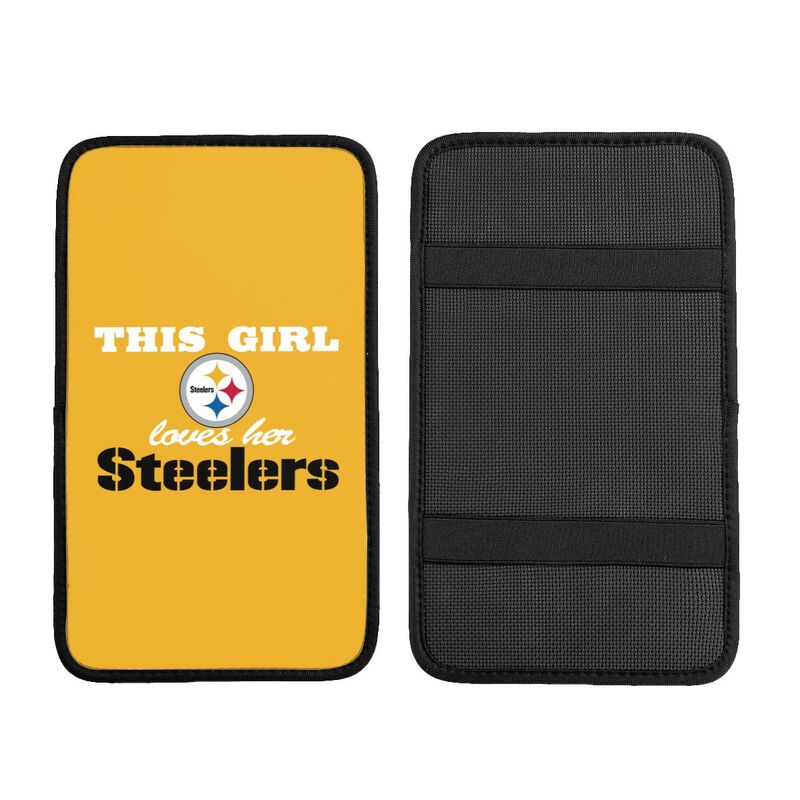 Pittsburgh Steelers Printing car center console pad car armrest protective cover