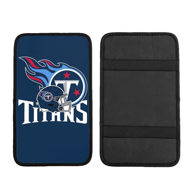 Car armrest box pad Tennessee Titans3 Printed central armrest box pad anti slip pad