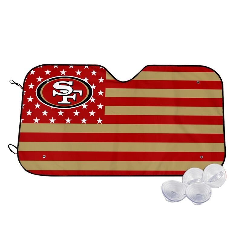San Francisco 49ers 2 Printed multi size front windshield sunshade car windshield sunshade