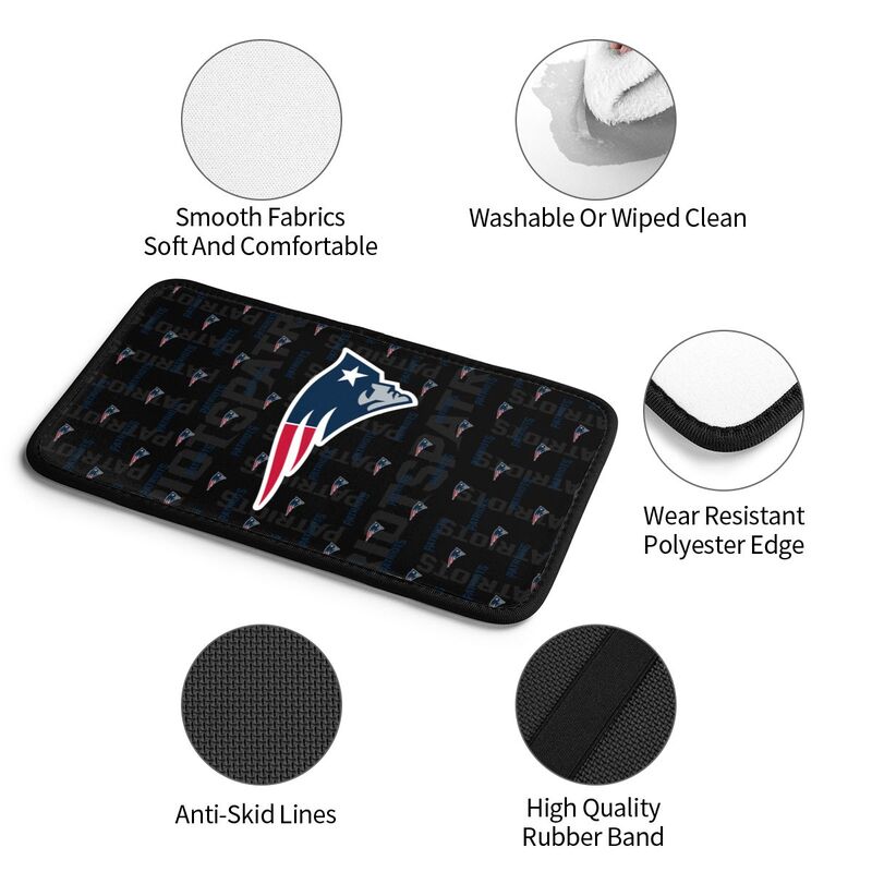 New England Patriots 2 printed Car handrail cushion Personalized car armrest cover