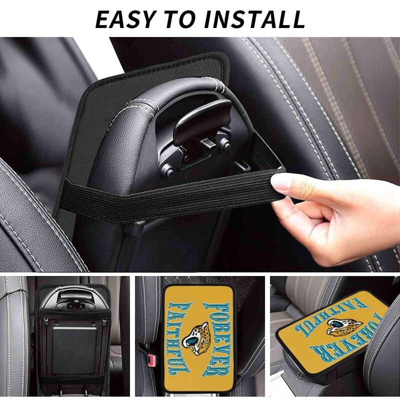 Jacksonville Jaguars Print car armrest box cover armrest protective cover
