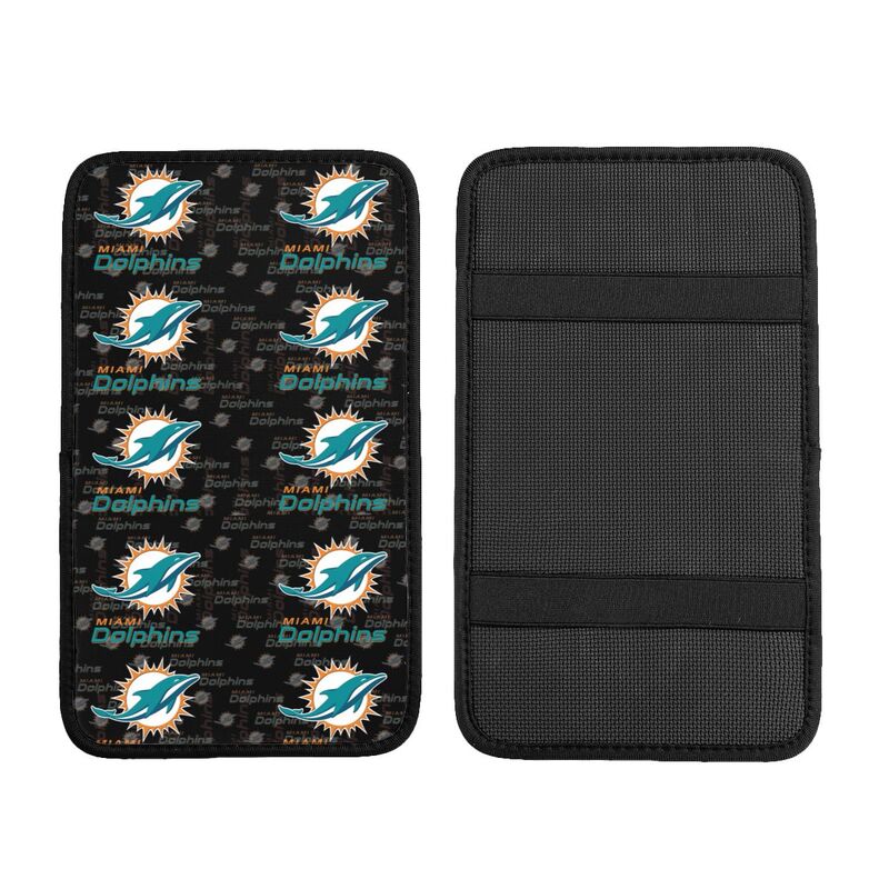 Miami Dolphins2 Printed car armrest box pad elbow protection pad