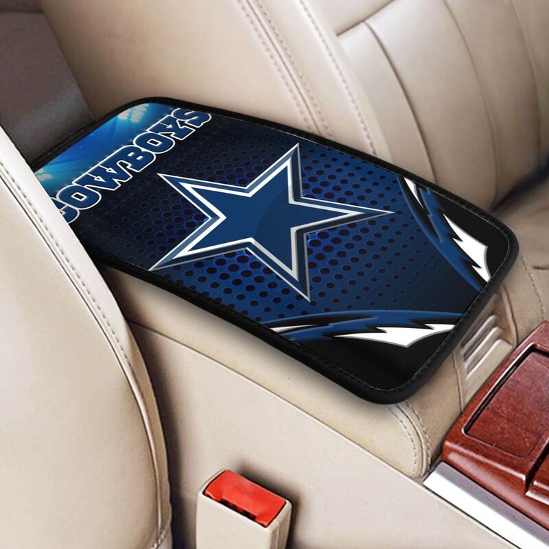 Car armrest box pad Dallas Cowboys5 Printed central armrest box pad anti slip pad