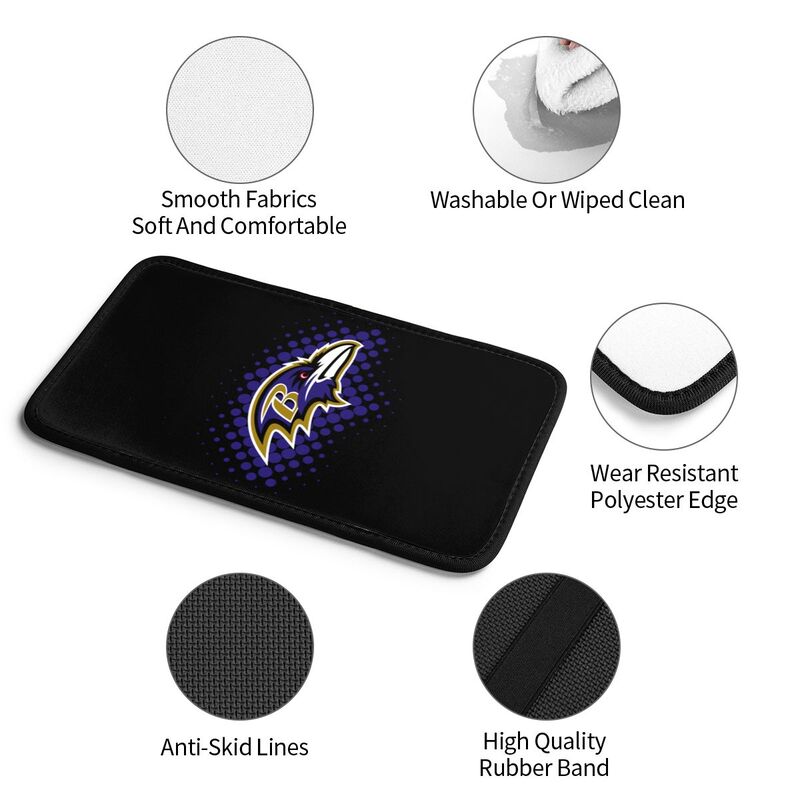 Baltimore Ravens Printed car armrest box cushion armrest protective cover