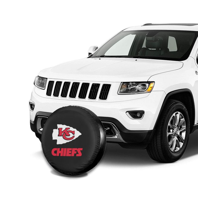 Kansas City Chiefs Car tire protective cover waterproof and dustproof tire cover
