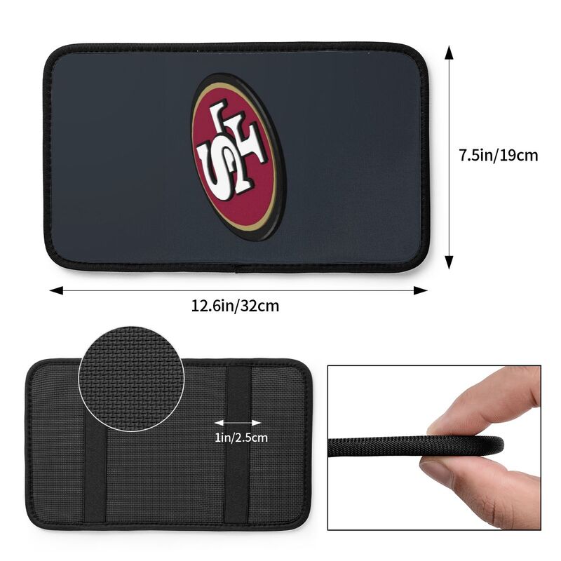 Car armrest box pad San Francisco 49ers 2 Printed central armrest box pad protective pad