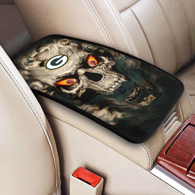 Green Bay Packers Printed car armrest box pad elbow support anti slip pad