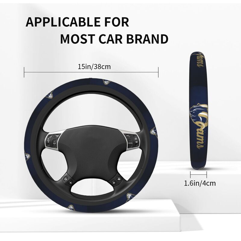 Los Angeles Rams 2 Printed breathable elastic steering wheel protective cover